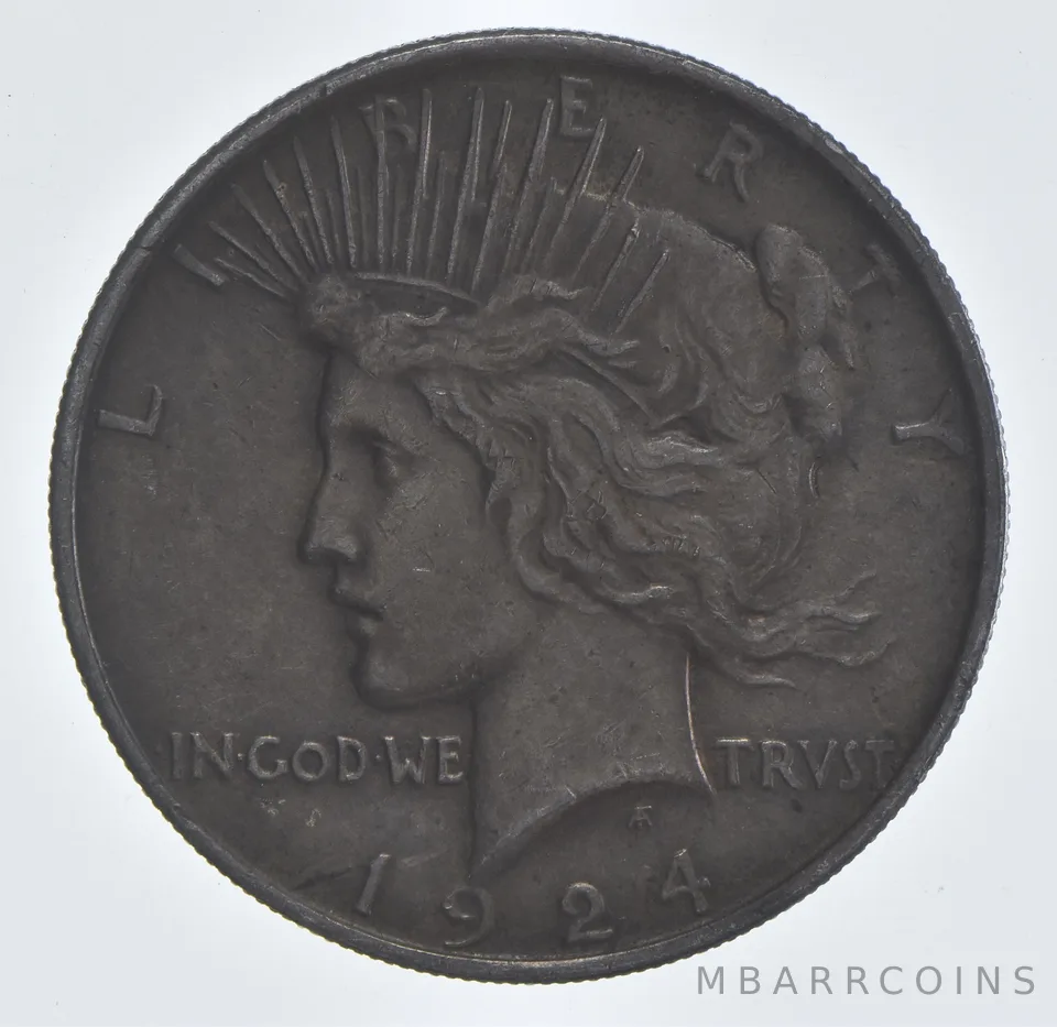 Better - 1924 Peace Silver Dollar - 90% US Coin *623