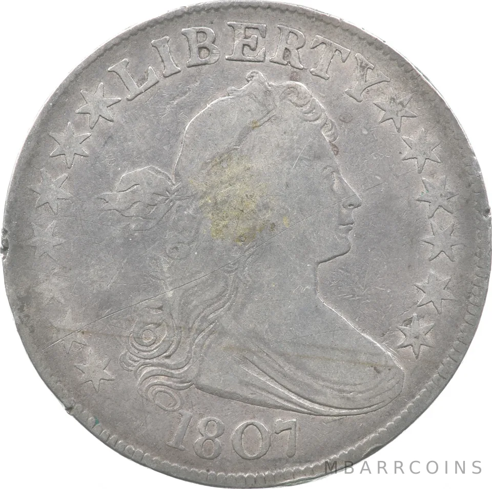 1807 Draped Bust Half Dollar *5802