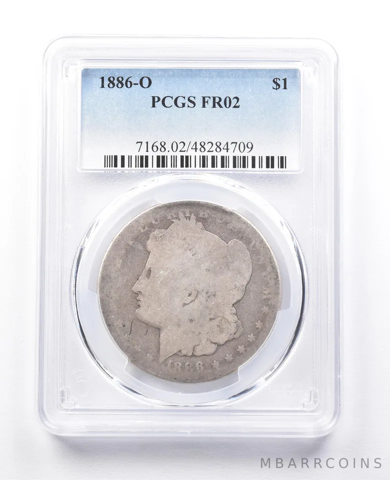FR02 1886-O Morgan Silver Dollar PCGS Low Ball a3819