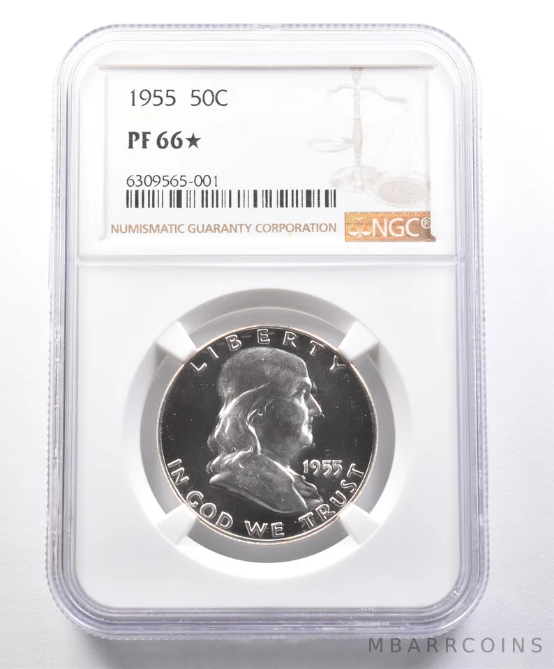1955 Franklin Half Dollar PF66* STAR NGC *4106