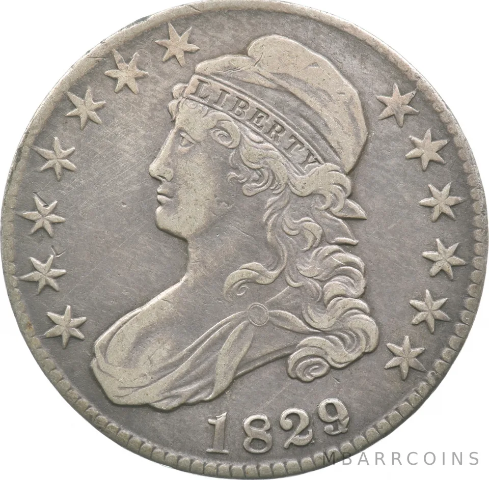1829/7 Capped Bust Half Dollar a0674