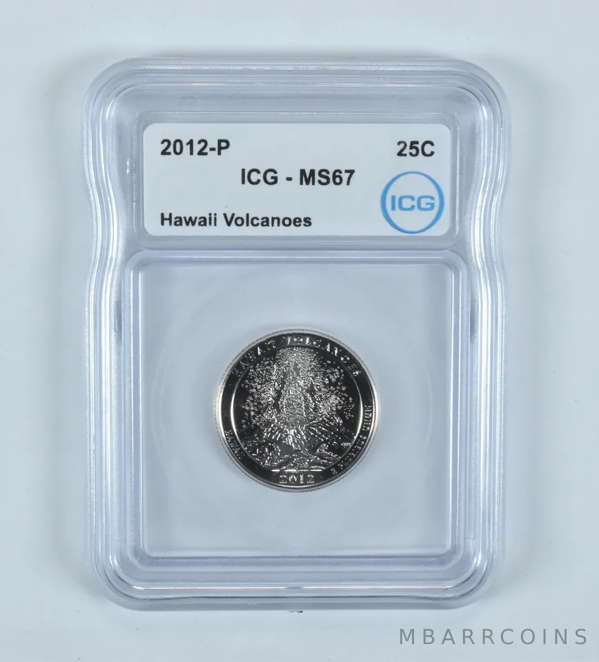 2012-P Washington Quarter ATB Hawaii Volcanoes MS67 ICG