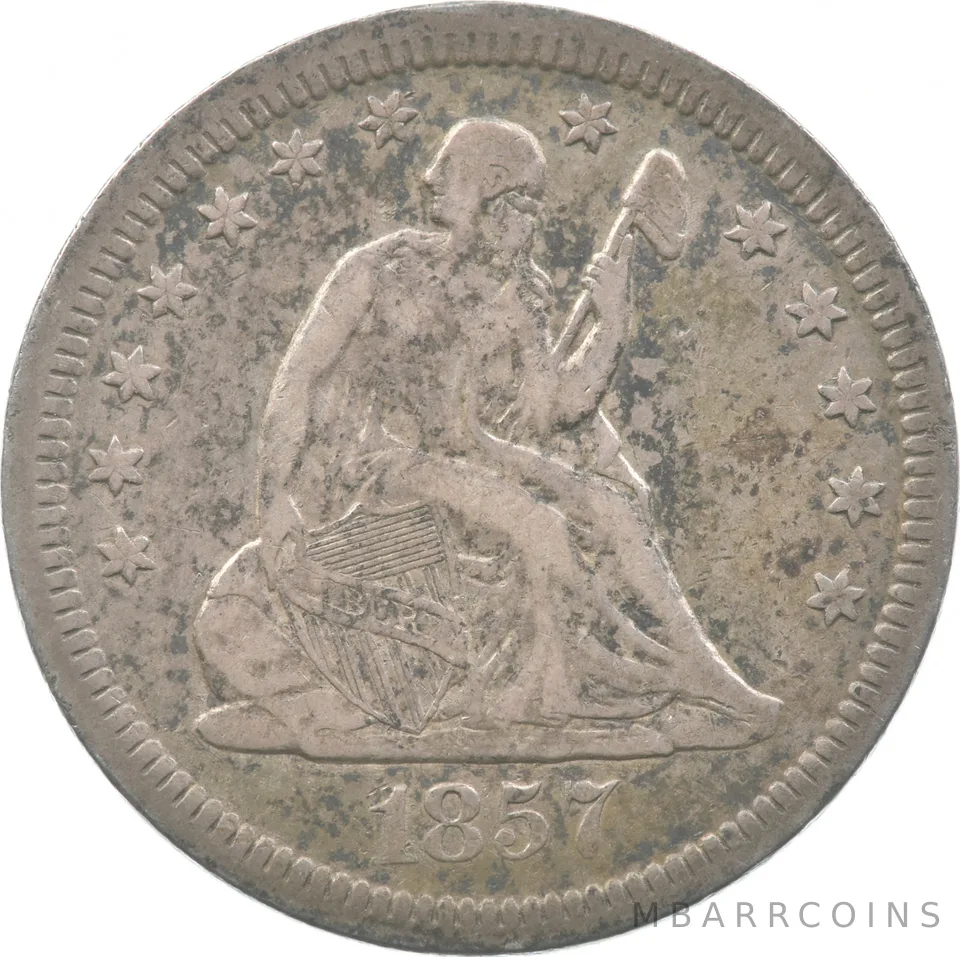 1857 Seated Liberty Quarter *8315
