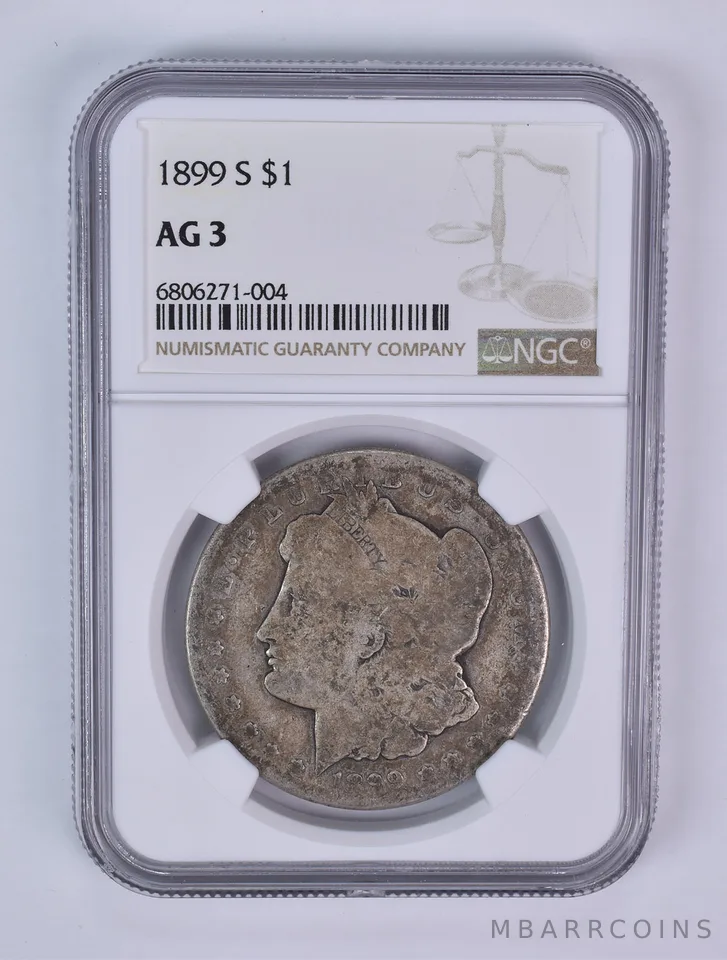 1899-S Morgan Silver Dollar AG3 NGC Lowball
