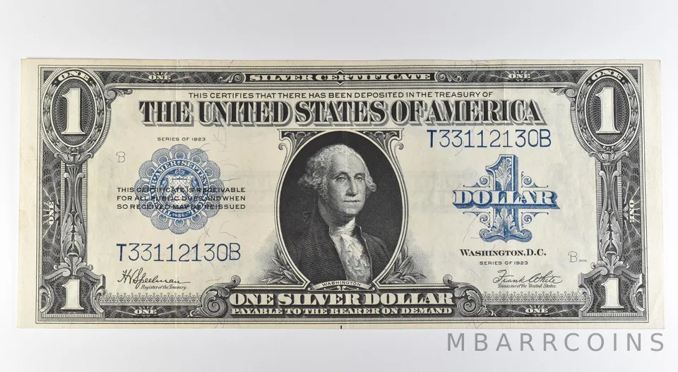 1923 $1 Silver Certificate Large Note Blue Seal Fr#237 a0535