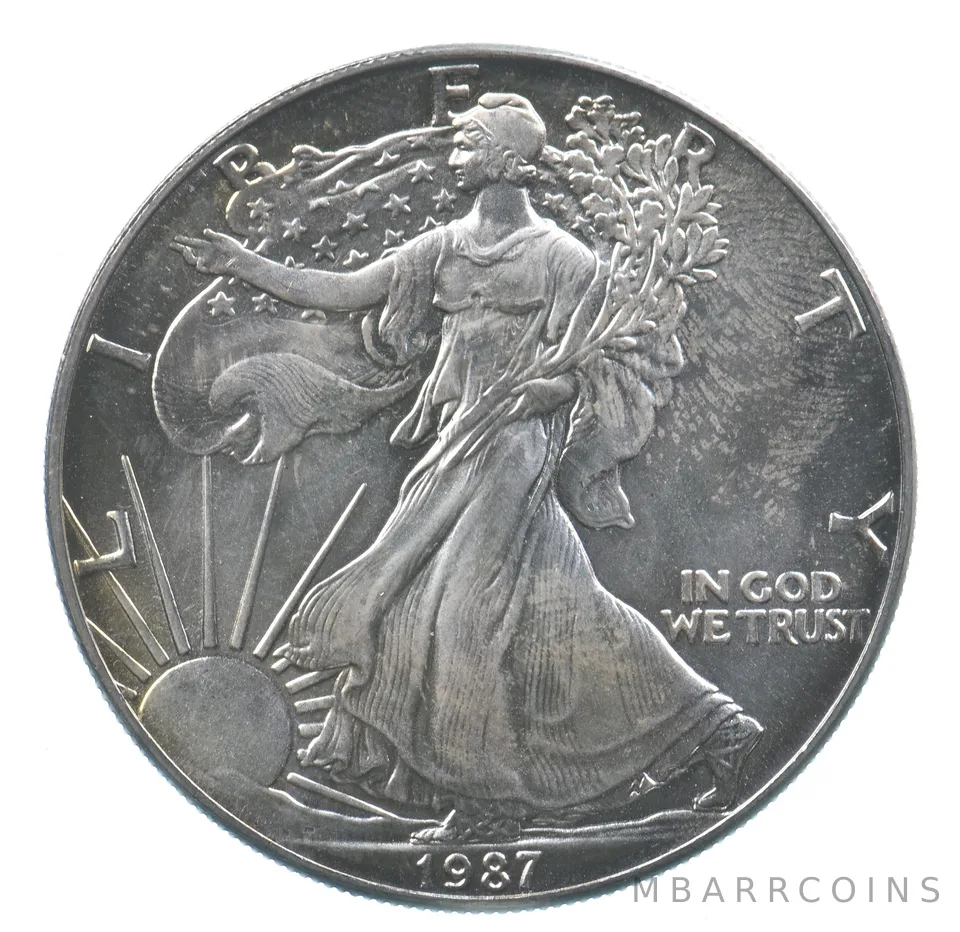 Better Date 1987 American Silver Eagle 1 Troy Oz .999 Fine Silver *677
