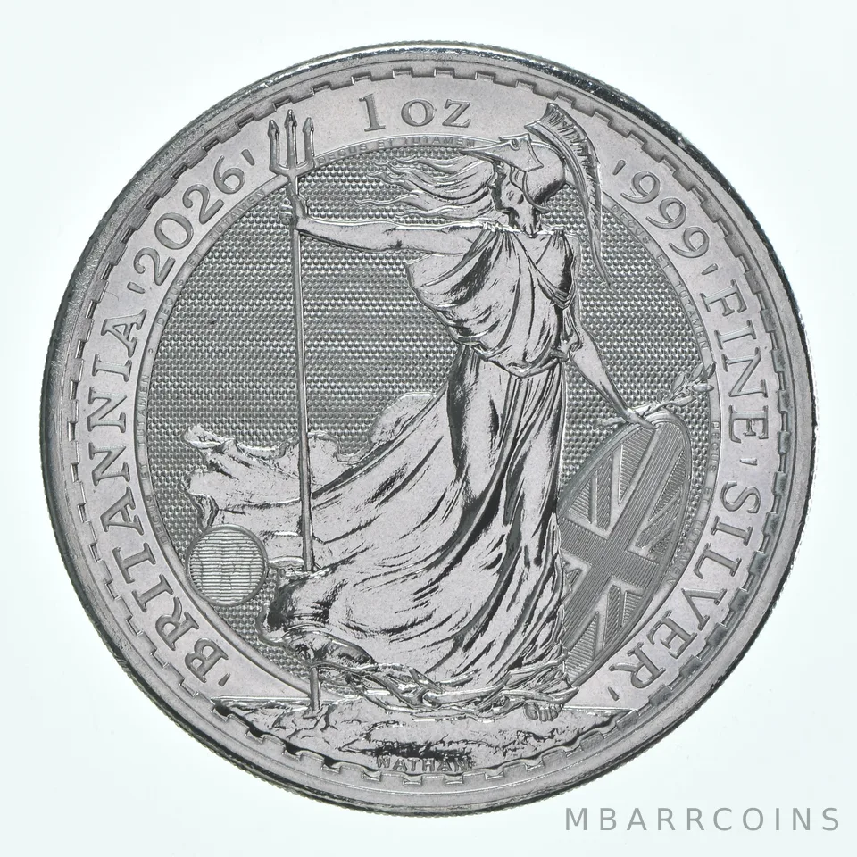 2026 Great Britain 2 Pounds Silver Britannia 1 Oz Silver