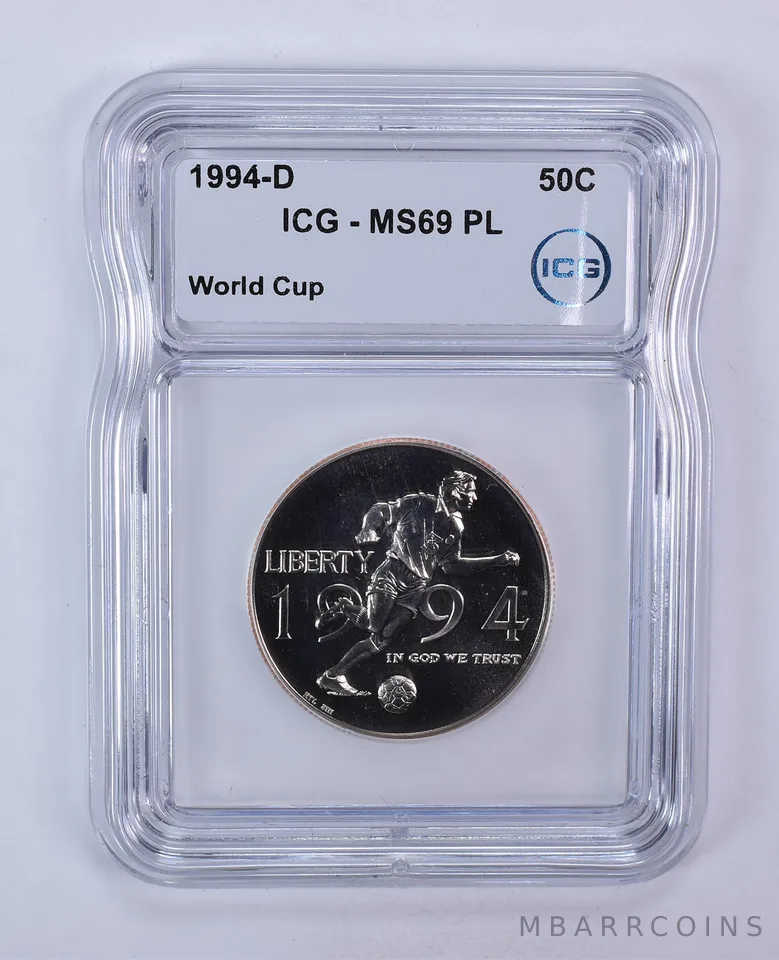 1994-D World Cup Commemorative Half Dollar MS69 PL ICG