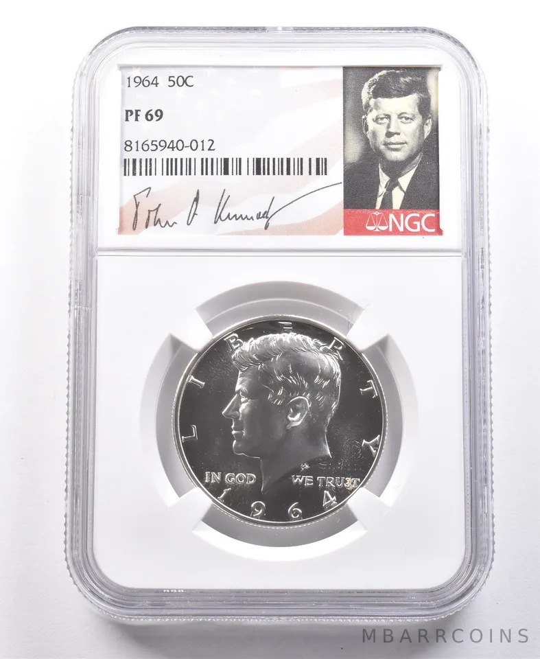 1964 Kennedy Half Dollar PF69 NGC Great Cam Contrast *5030