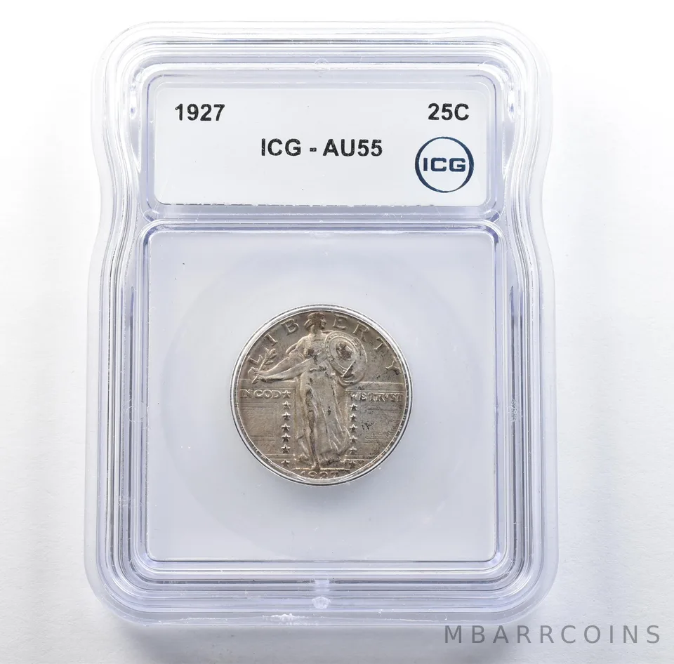 1927 Standing Liberty Quarter AU55 ICG *3087