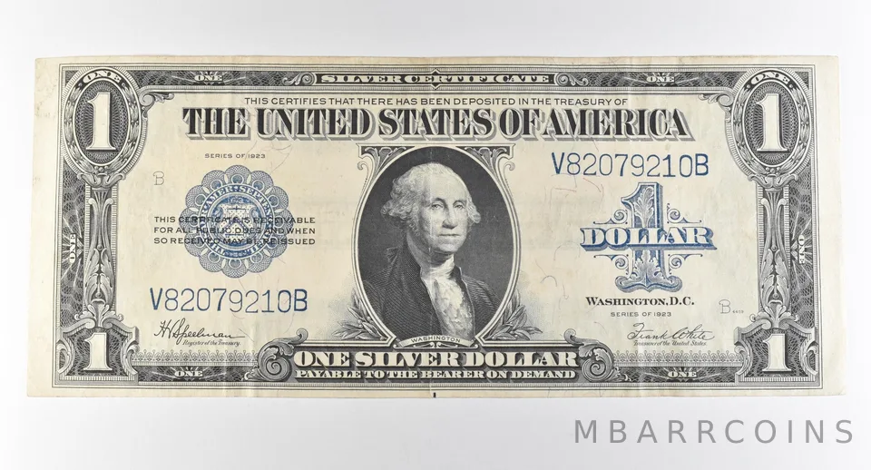 1923 $1 Silver Certificate Large Note Blue Seal *2949
