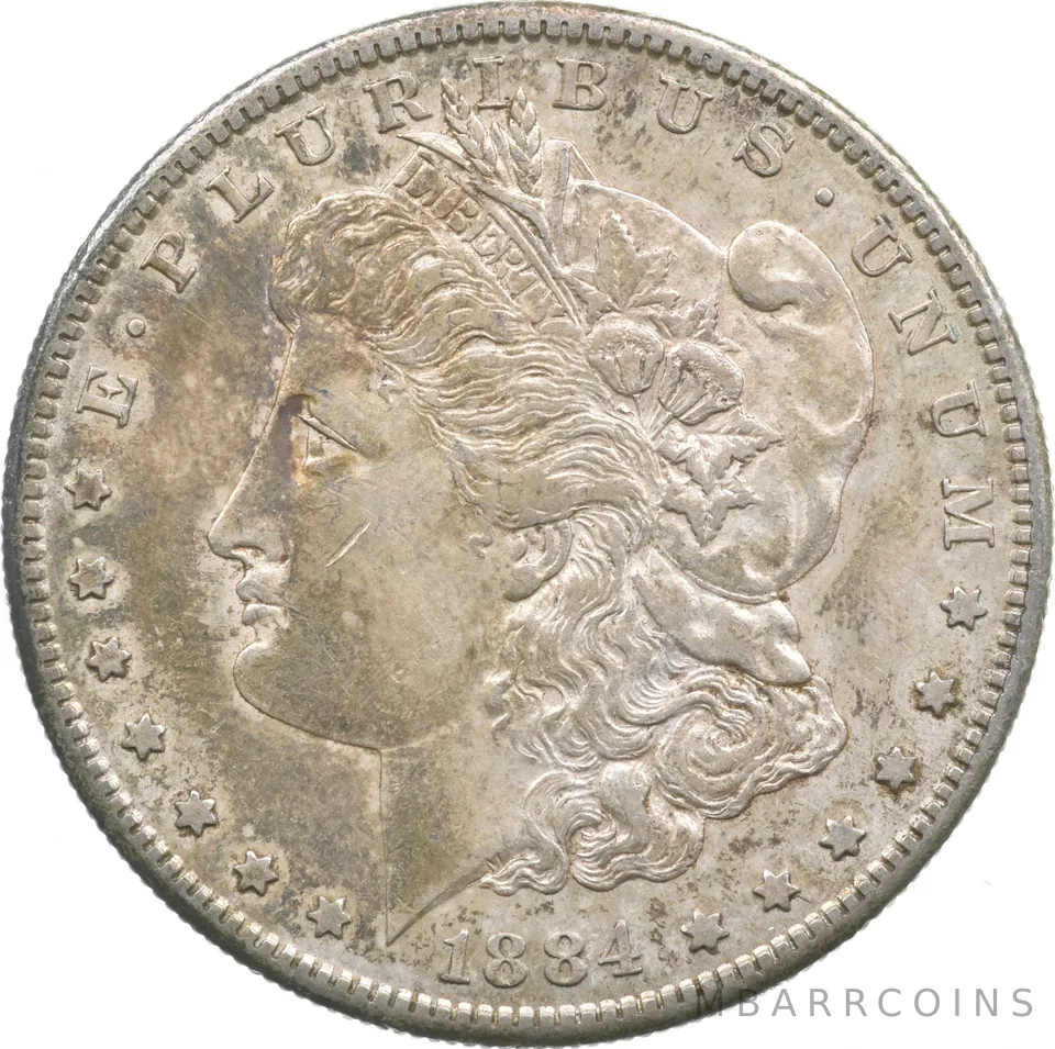 1884-S Morgan Silver Dollar a3571