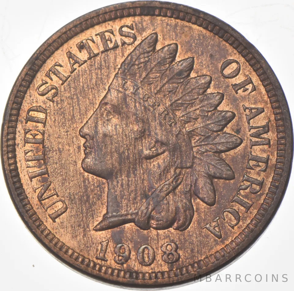 1908 Indian Head Cent a9238