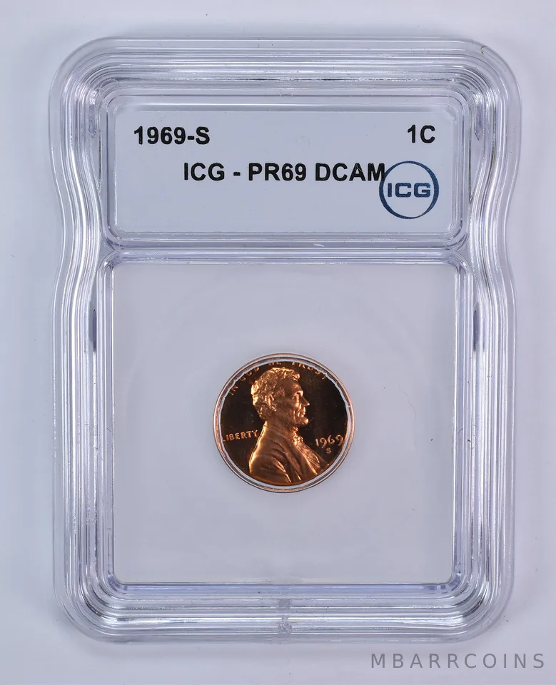 1969-S Lincoln Memorial Cent PR69 DCAM ICG