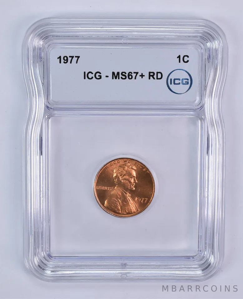 1977 Lincoln Memorial Cent MS67+ RD ICG