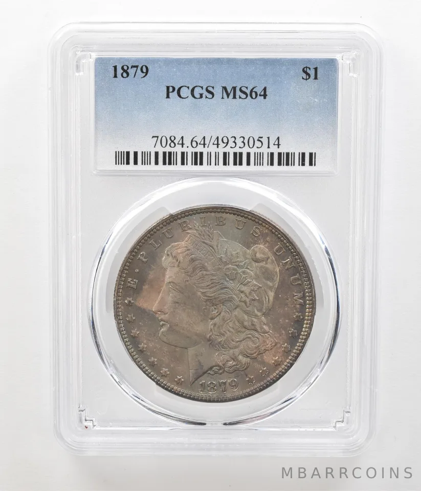 1879 Morgan Silver Dollar MS64 PCGS Beautiful Tone *4555