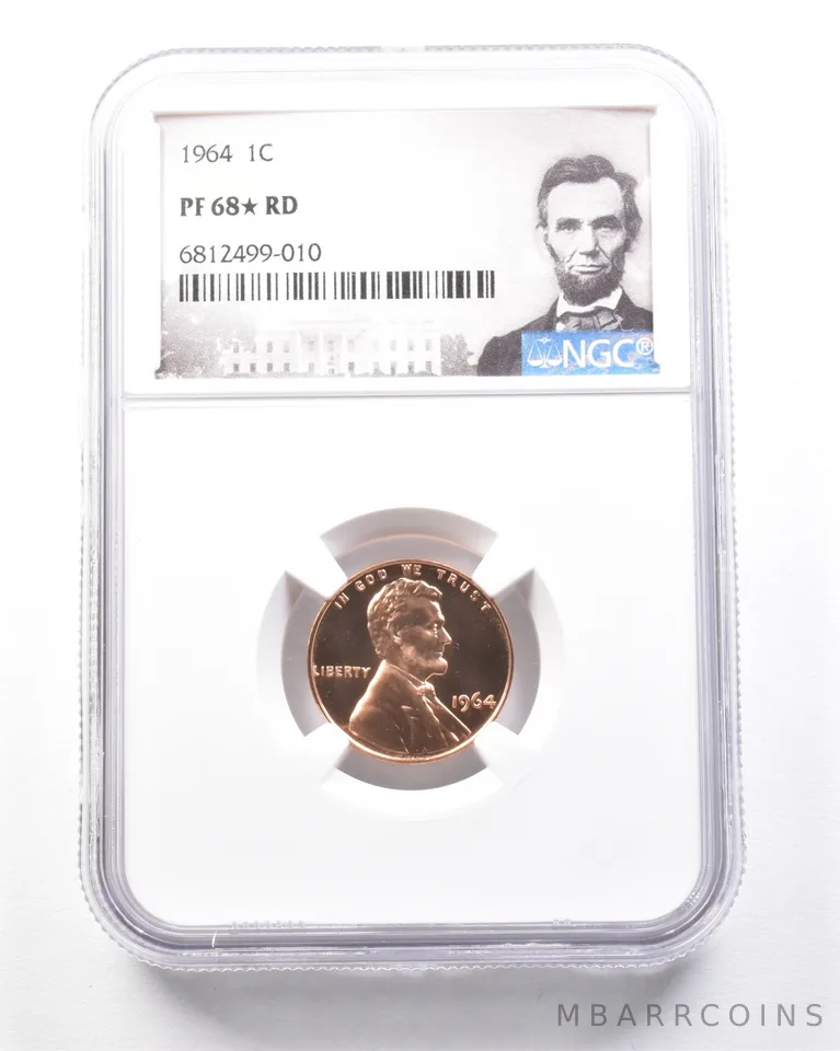 1964 Lincoln Memorial Cent PF68* STAR RD NGC *7817