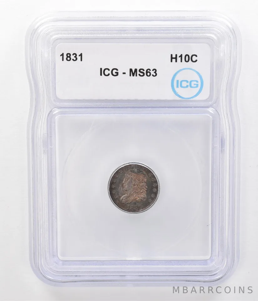 1831 Capped Bust Half Dime MS63 ICG Beautiful Tone *5177