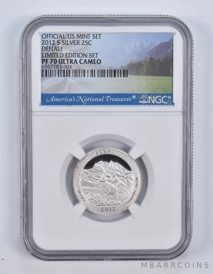 2012-S Silver PF70 ANT Denali Quarter Limited Edition NGC