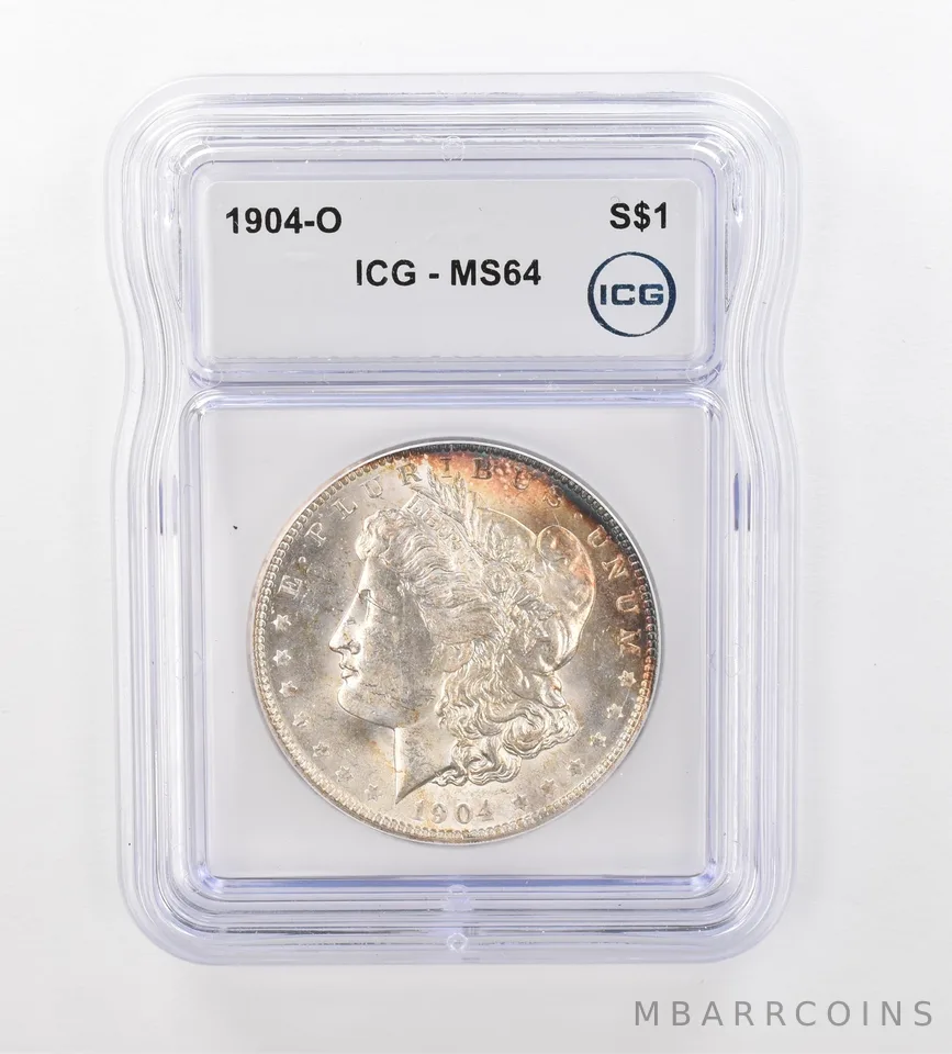 1904-O Morgan Silver Dollar MS64 ICG Peripheral Tone *0995