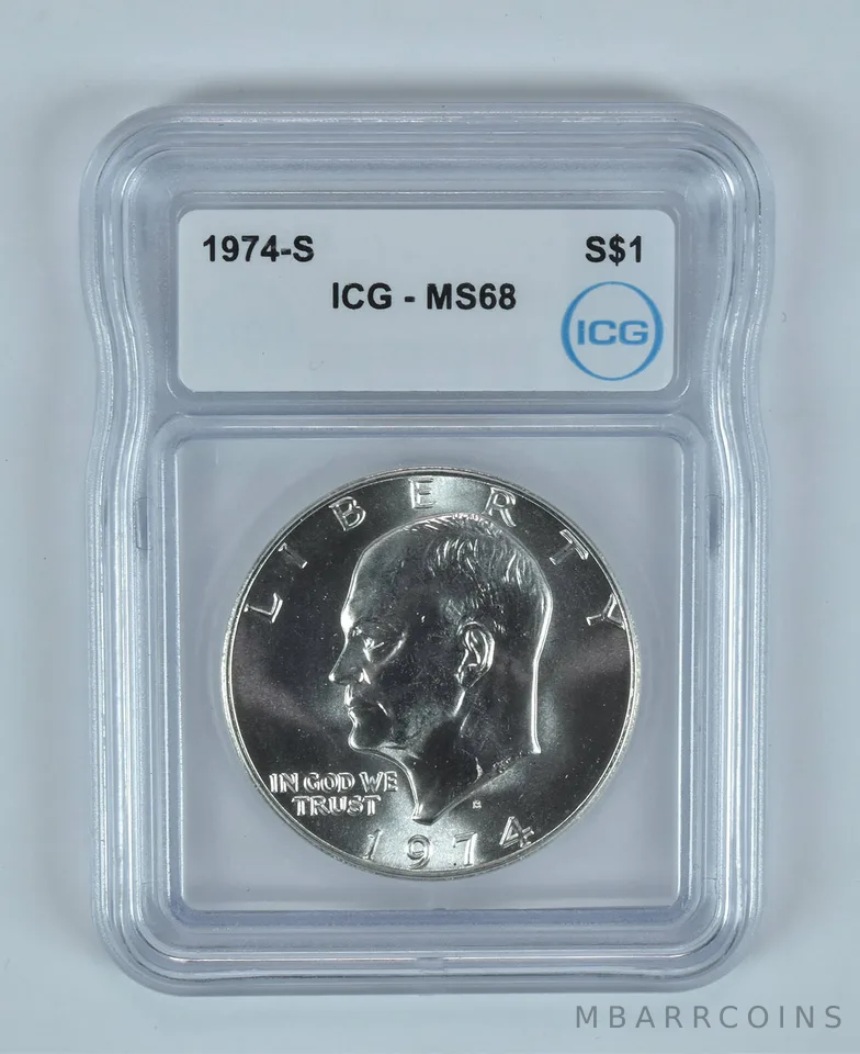 1974-S Eisenhower $1 MS68 ICG