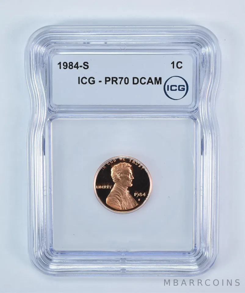 1984-S Lincoln Memorial Cent PR70 DCAM ICG