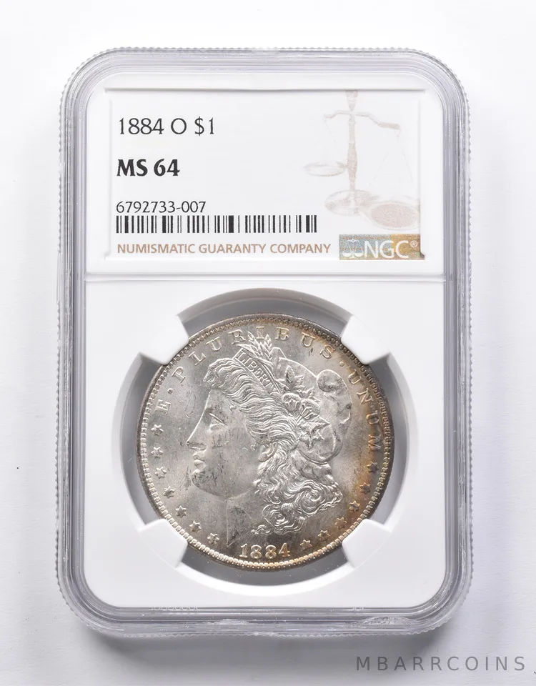 MS64 1884-O Morgan Silver Dollar NGC a6745