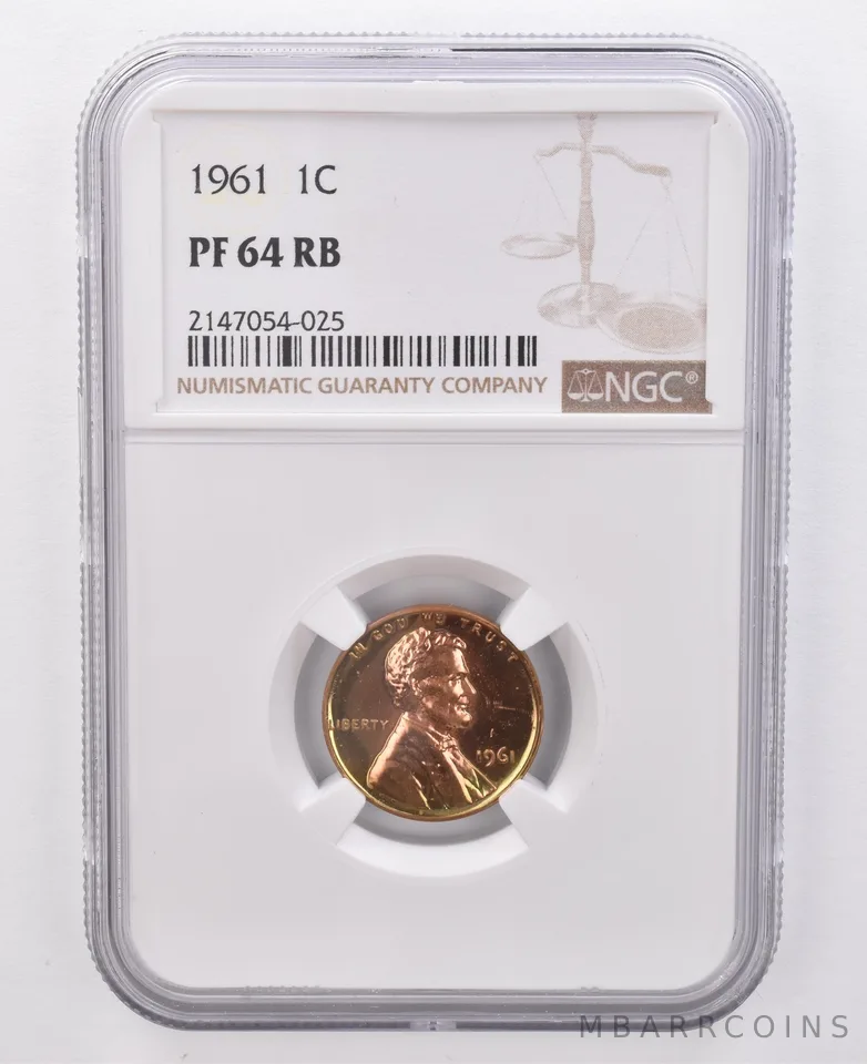 1961 Lincoln Memorial Cent PF64 RB NGC Beautiful Tone *0101