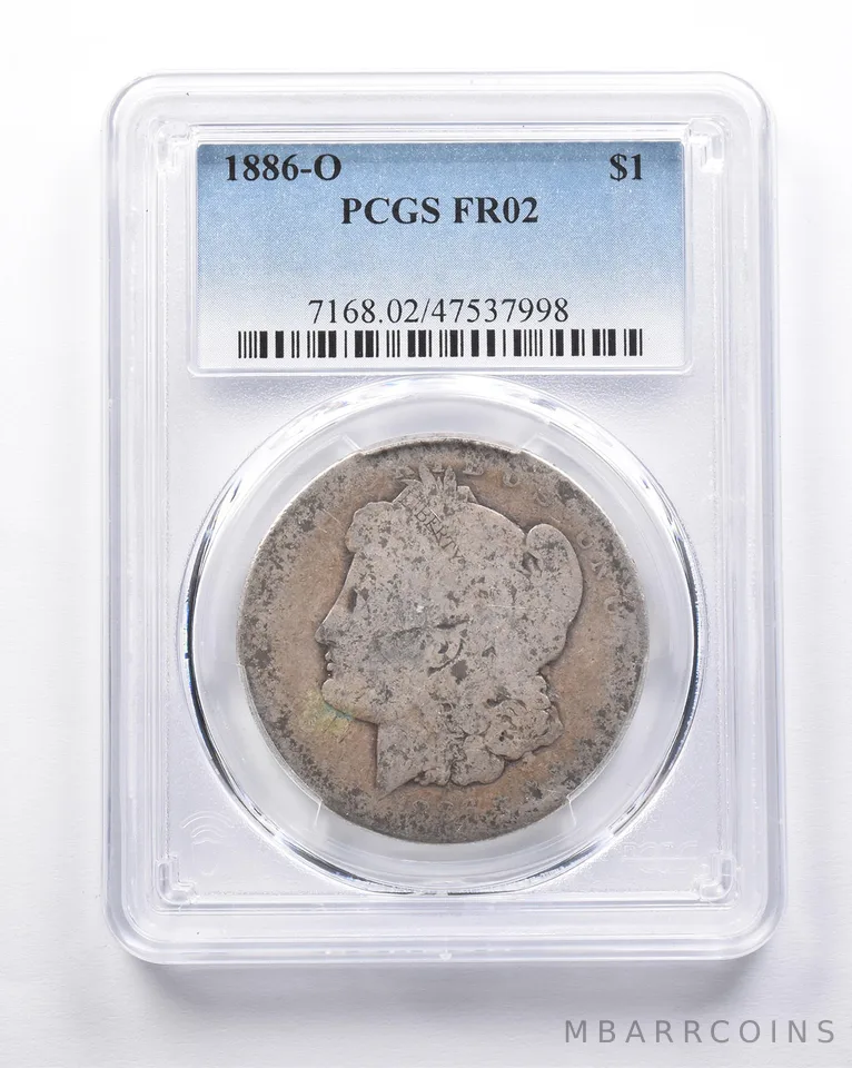 FR02 1886-O Morgan Silver Dollar PCGS Low Ball *6957