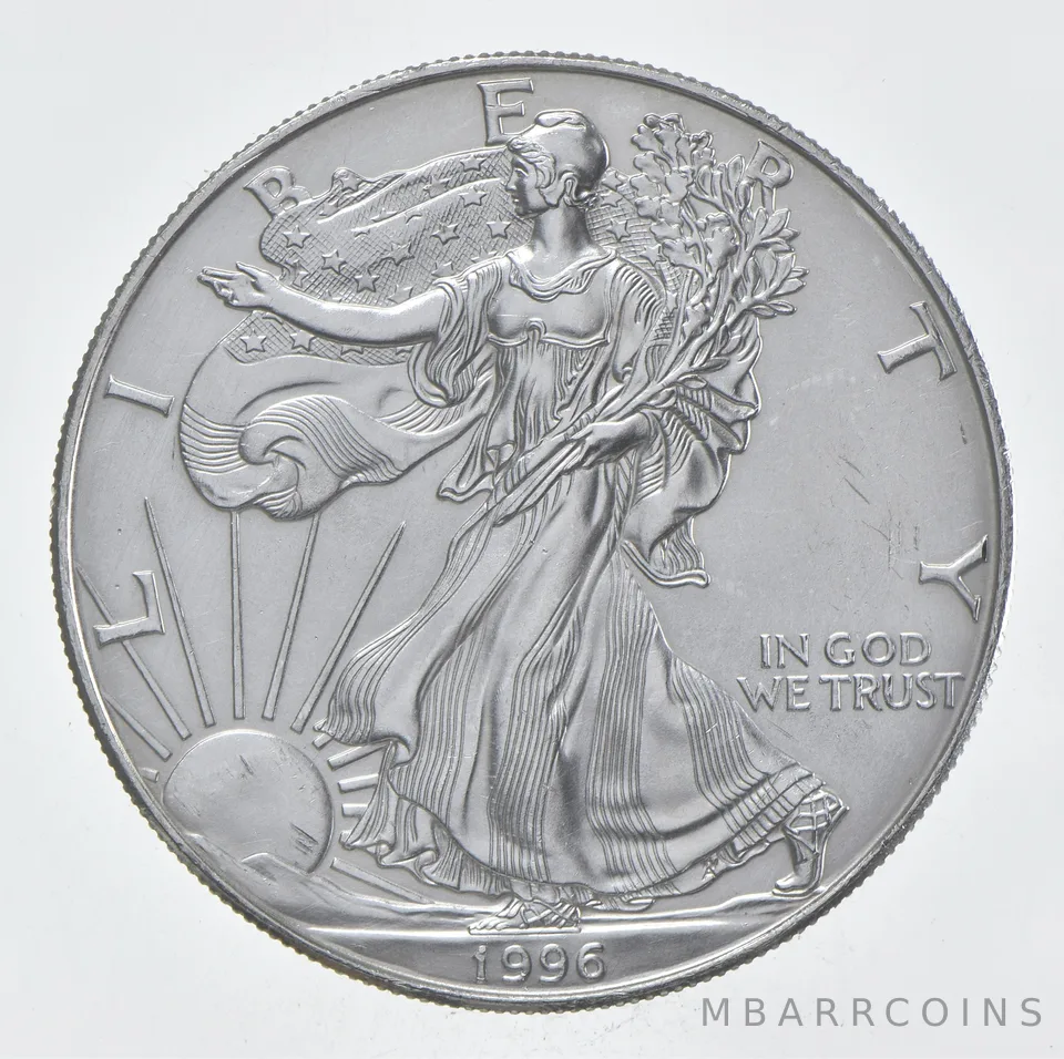 Rarest 1996 American Silver Eagle - Key Date - Rare LOW MINTAGE *356
