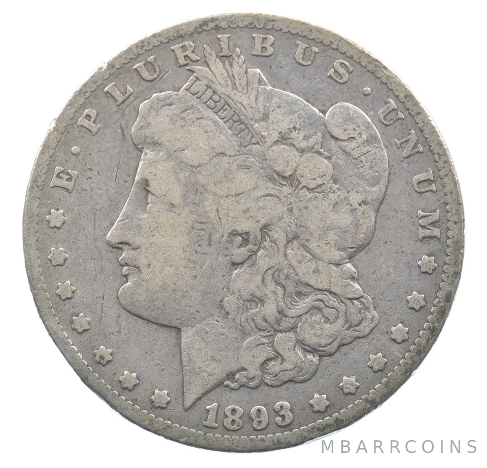 1893-CC Morgan Silver Dollar *3494