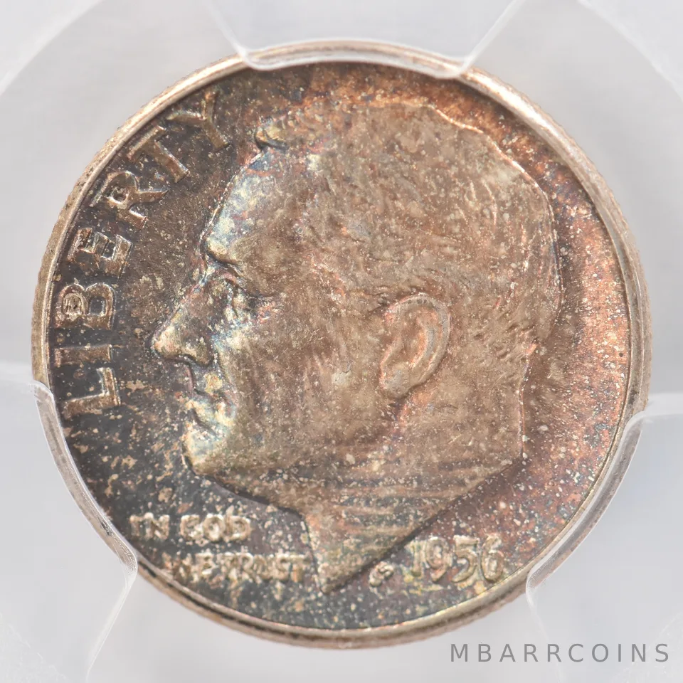 1956 Roosevelt Dime MS65 PCGS Beautiful Tone *0773