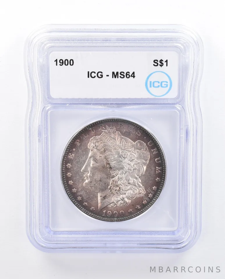 1900 Morgan Silver Dollar MS64 ICG Beautiful Tone a3707