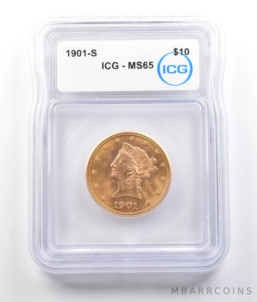 1901-S $10 Liberty Head Gold Eagle MS65 ICG *0771