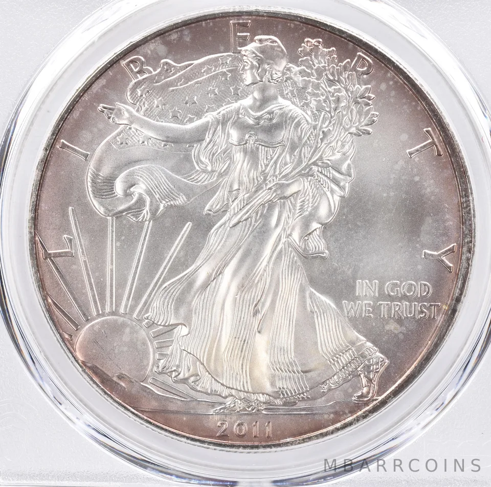 2011 American Silver Eagle MS65 PCGS Beautiful Tone *1473