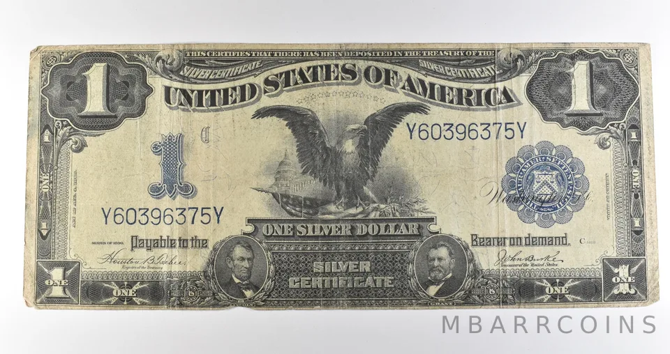 1899 $1 Silver Certificate Large Note Blue Seal *3609
