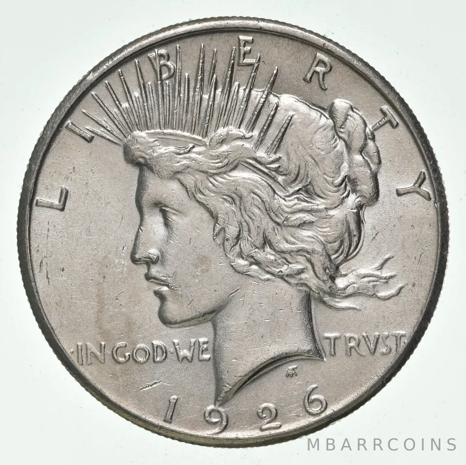 (1) AU 1926 (P) Peace Silver Dollar 90% - Almost Unc -Dripping with Luster