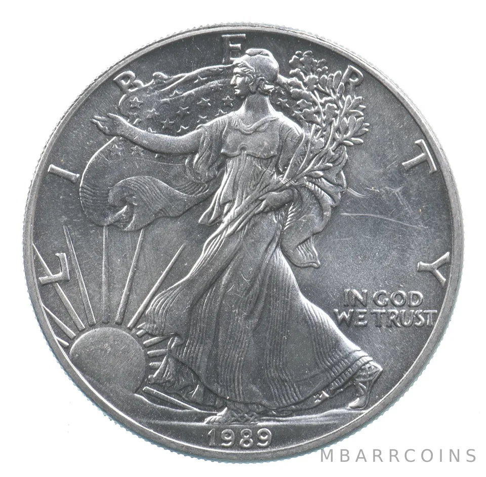 Better Date 1989 American Silver Eagle 1 Troy Oz .999 Fine Silver *775