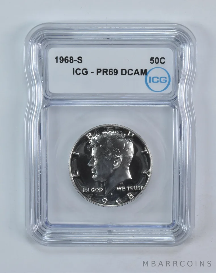 1968-S Kennedy Half Dollar PR69 DCAM ICG