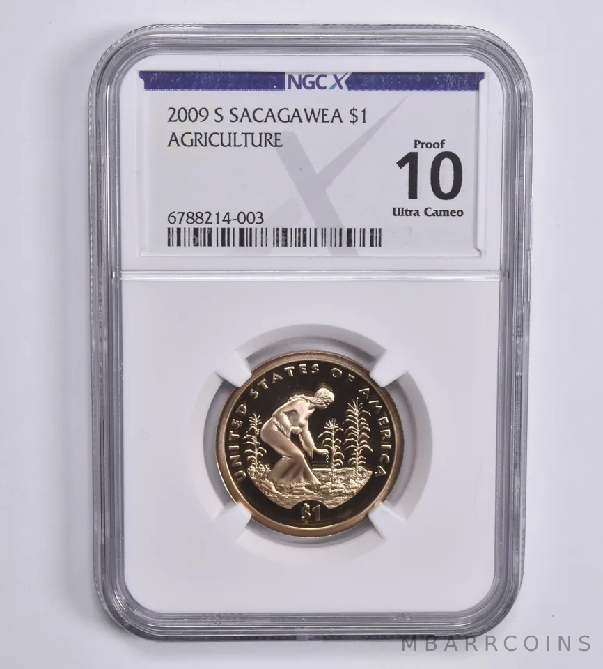 2009-S Sacagawea $1 Agriculture Proof 10 UCAM NGC X NGCX