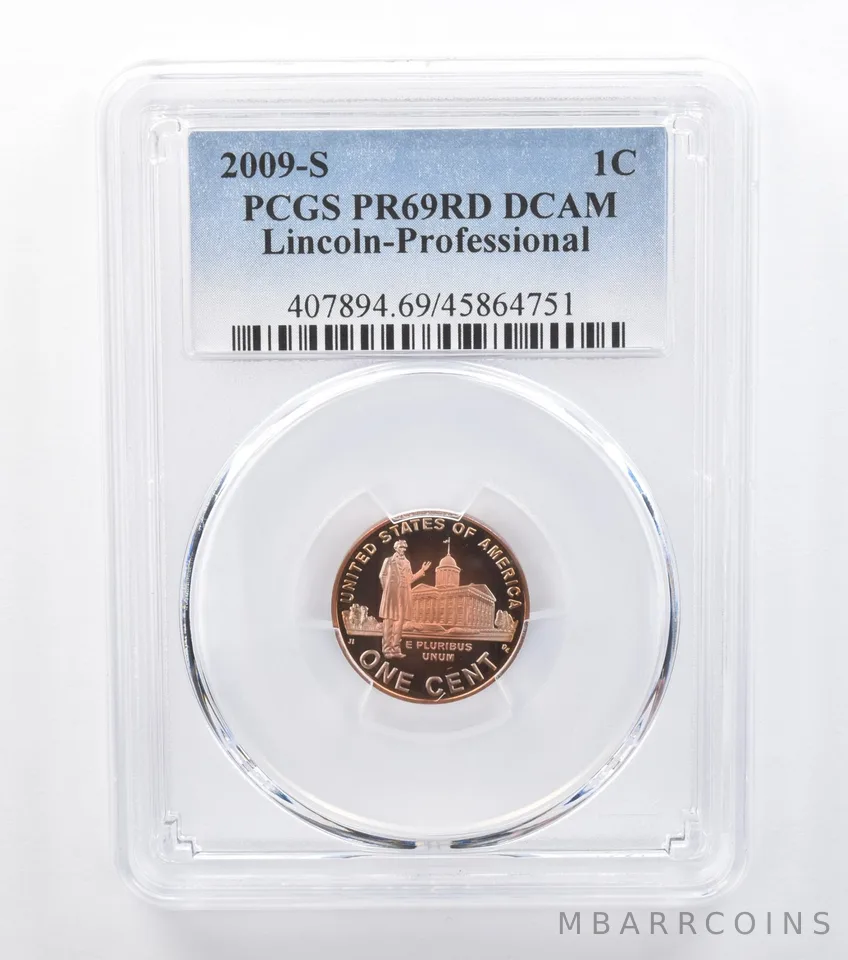 2009-S Lincoln Cent Professional Life PR69 RD DCAM PCGS Beautiful Tone *7741