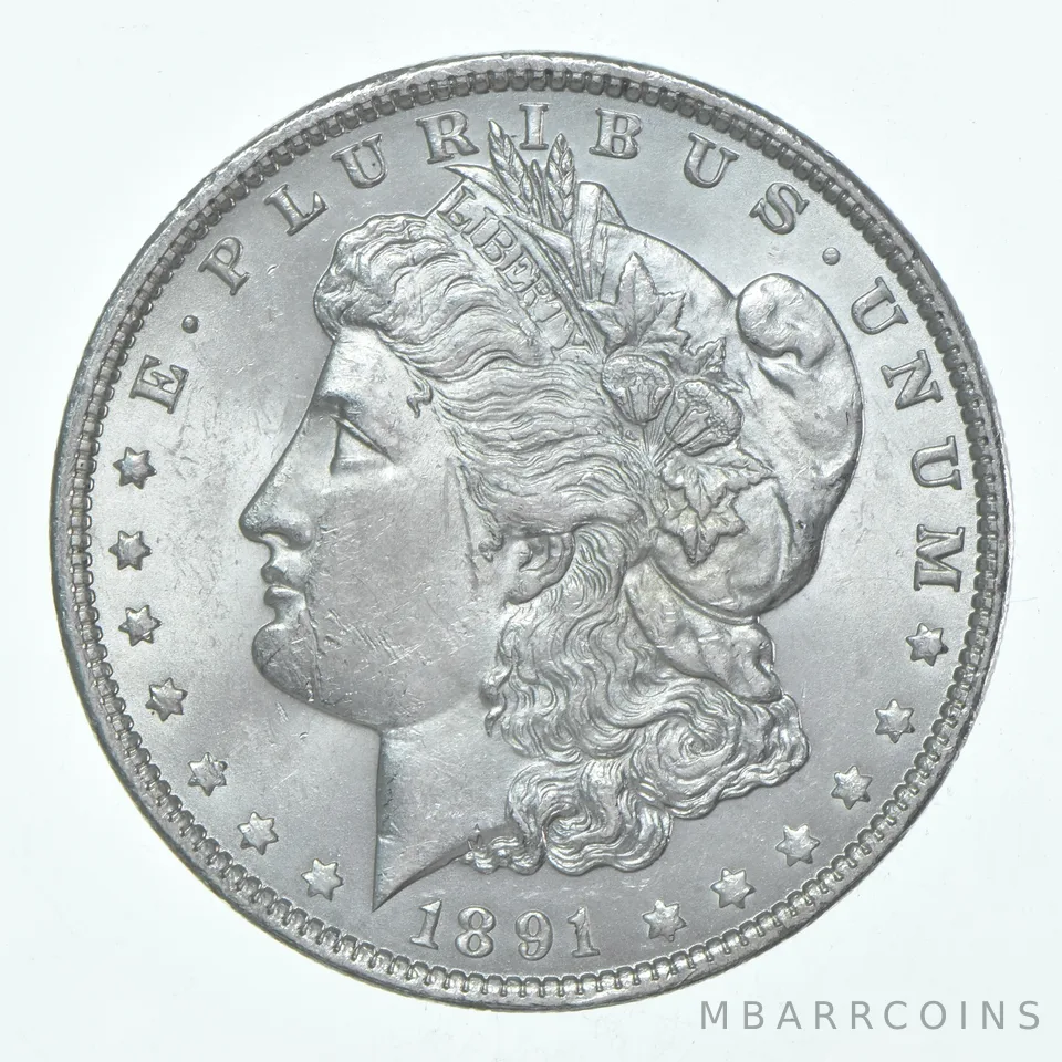 BU/Unc 1891 (P) Morgan Silver Dollar (1 coin)