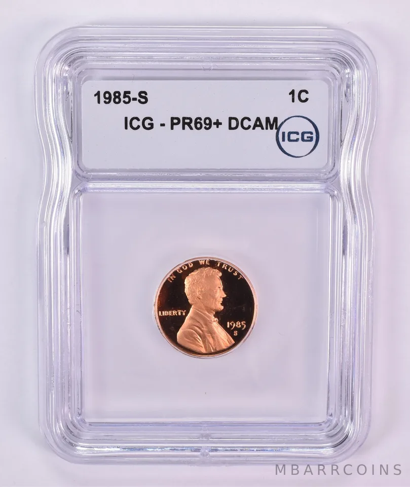 1985-S Lincoln Memorial Cent PR69+ DCAM ICG