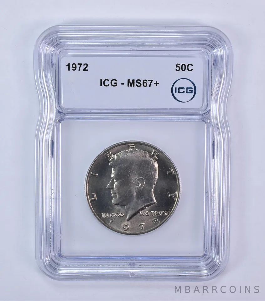 1972 Kennedy Half Dollar MS67+ ICG