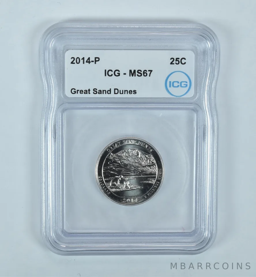 2014-P Washington Quarter ATB Great Sand Dunes MS67 ICG