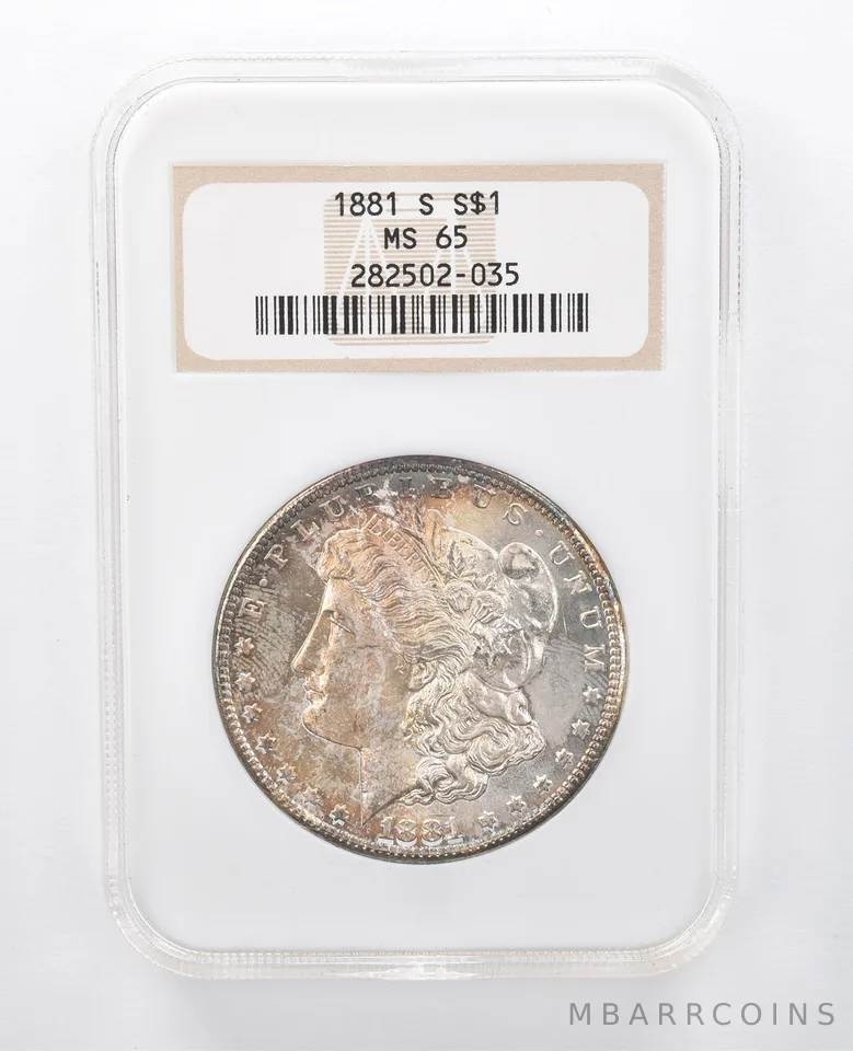 1881-S Morgan Silver Dollar MS65 NGC Beautiful Tone *7904