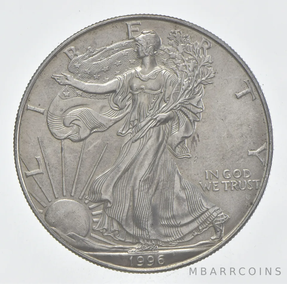 Rarest 1996 American Silver Eagle - Key Date - Rare LOW MINTAGE *388