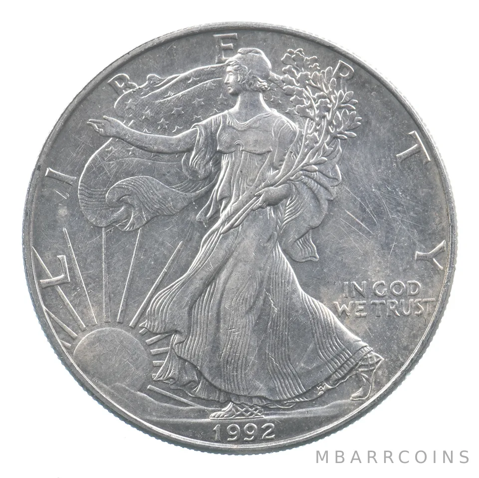 Better Date 1992 American Silver Eagle 1 Troy Oz .999 Fine Silver *833