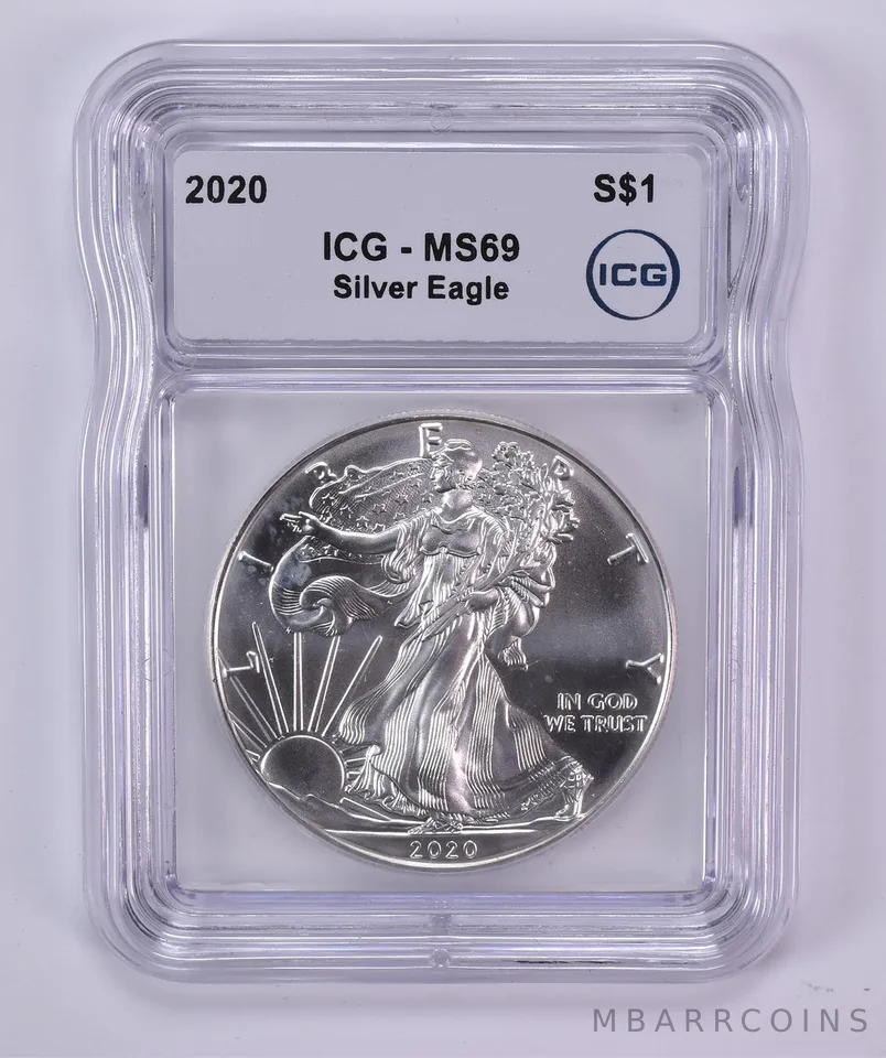 2020 American Silver Eagle MS69 ICG