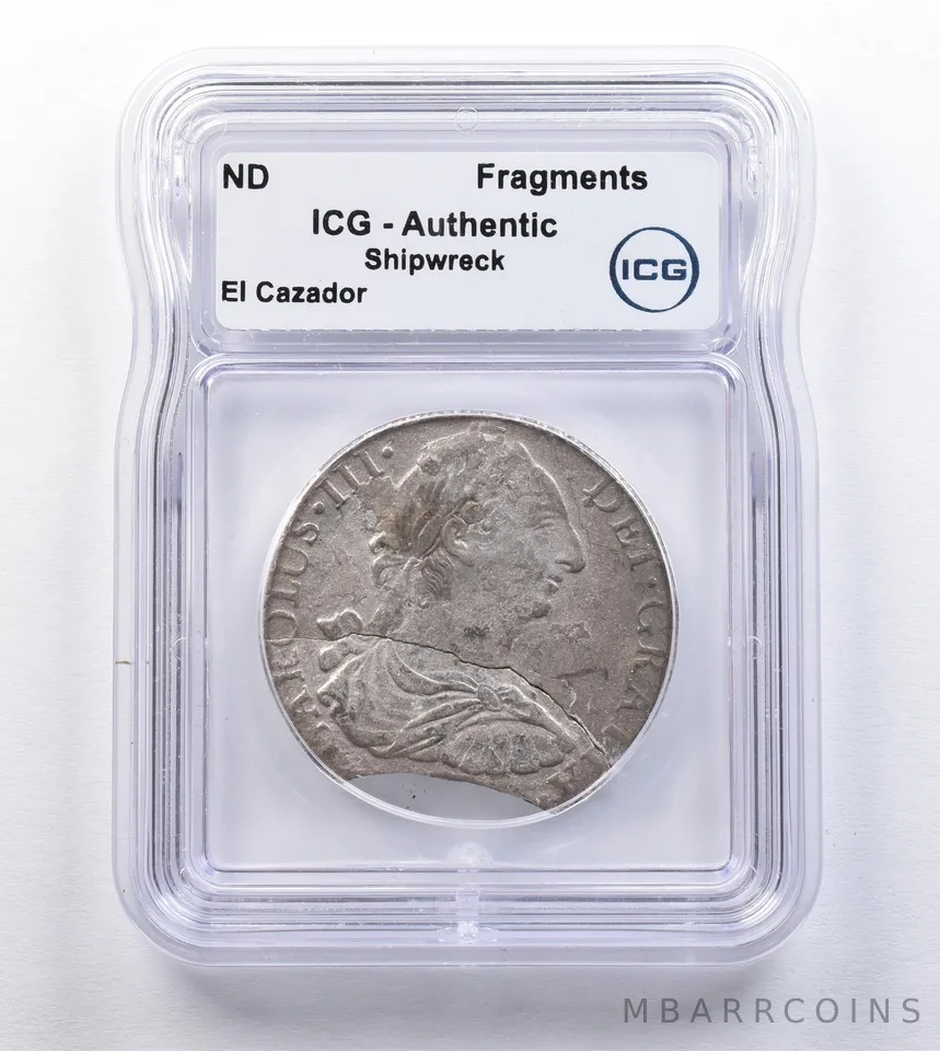 ND Reales Fragments El Cazador Shipwreck Authentic ICG *2009